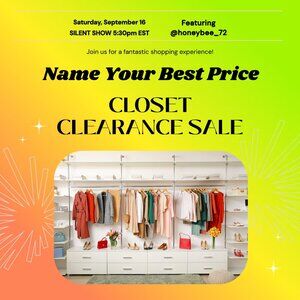 NAME Your Best Price Closet Clearance Listing